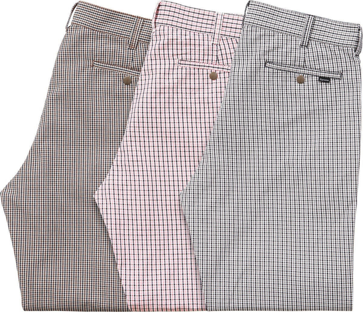 Mini Check Work Pant